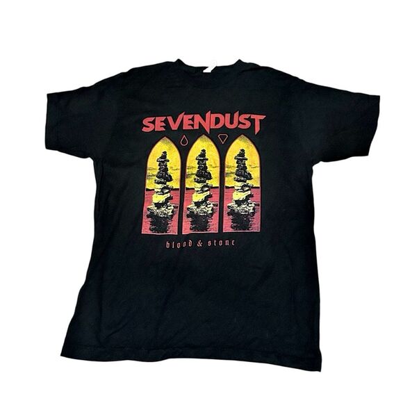 Seven Dust Blood & Stone Band Graphic T-Shirt - Large - Picture 1 of 5